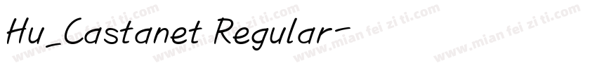 Hu_Castanet Regular字体转换